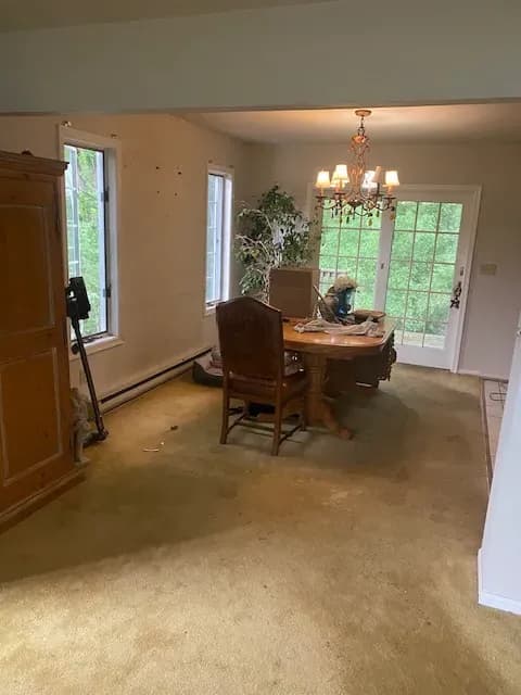 Before: Kitchen and dining renovation